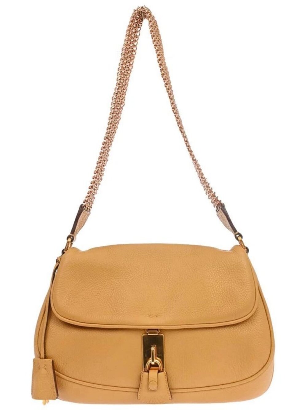 Prada Beige Calfskin Shoulder Bag 58
